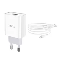 СЗУ HOCO C81A (1USB/2.1A) + Ligthning Белый