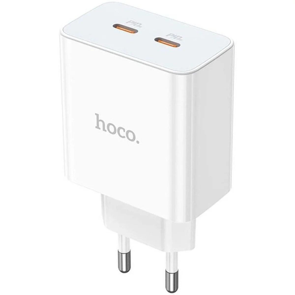 СЗУ Hoco C108A PD 35W (2 Type-C) White