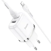СЗУ Hoco N4 (2USB/2.4A) + Lightning Белый