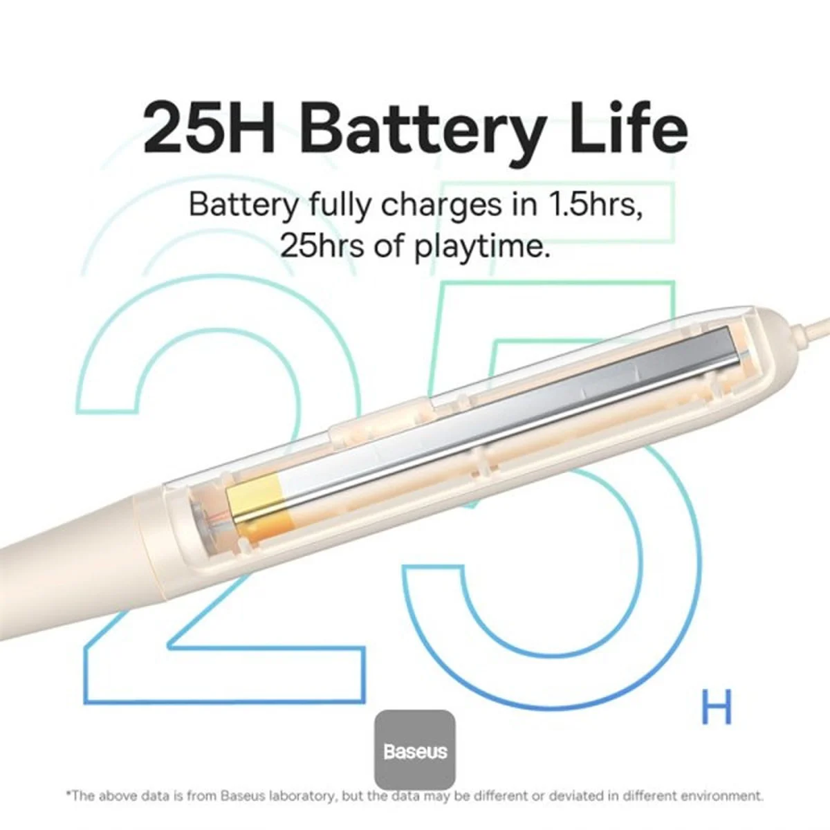 Беспроводные наушники Baseus Bowie P1 Half In-ear Neckband Wireless Earphones (NGPB000) Creamy-white