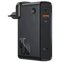СЗУ + Power Bank 2in1 Baseus GaN QC (Type-C+USB/ 45W) 10 000 mAh (PPNLD) Черный