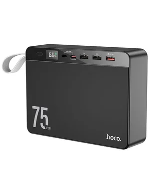 Портативное зарядное устройство Power Bank Hoco J94 Overlord 22.5W 75000 mAh Черный Портативное зарядное устройство Power Bank Hoco J94 Overlord 22.5W 75000 mAh Черный
