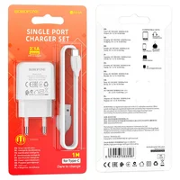 СЗУ Borofone BA64A Single port + Type-C Белый