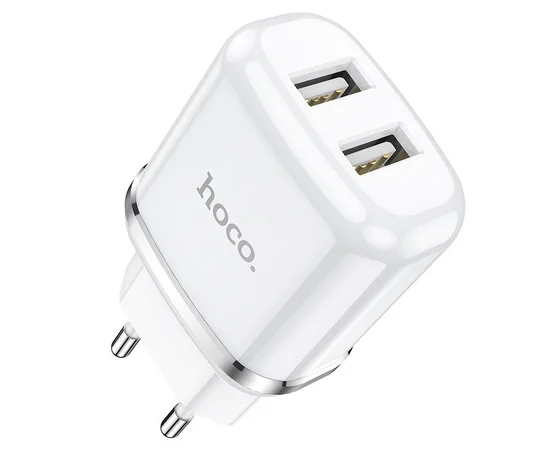 СЗУ Hoco N4 (2USB/2.4A) Белый