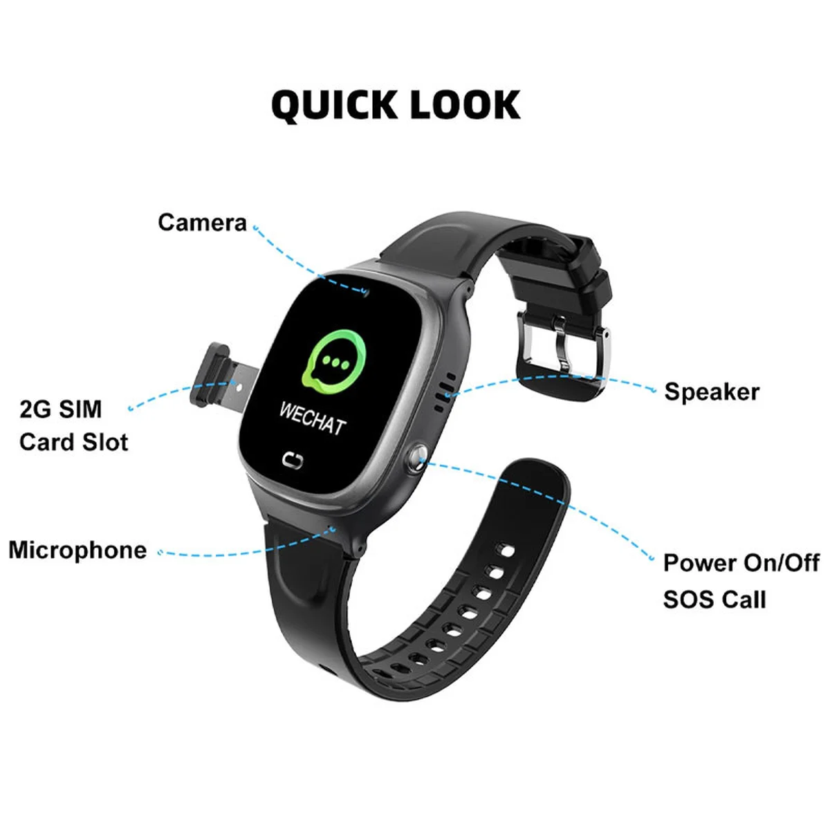 Детские cмарт-часы TD45 Черный