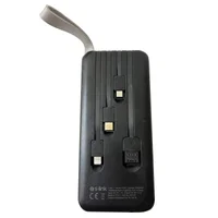 Портативное зарядное устройство Power Bank S-link 10000 mAh 2 USB with 10 LED Light and Charge Cable Черный