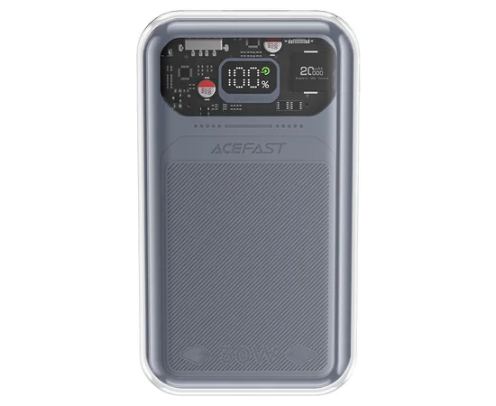 Портативное зарядное устройство Power Bank Acefast M2-20000 Exploration 30W 20000 mAh Mica gray