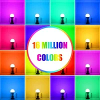 Світлодіодна RGB лампочка Smart bulb light 2pcs with Bluetooth E27 with app White