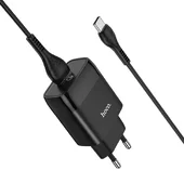 СЗУ Hoco C72Q QC3.0 (1USB / 2A) + Type-C Чорний