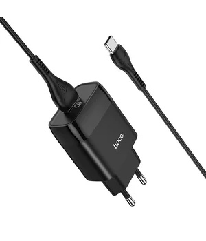 СЗУ Hoco C72Q QC3.0 (1USB / 2A) + Type-C Чорний