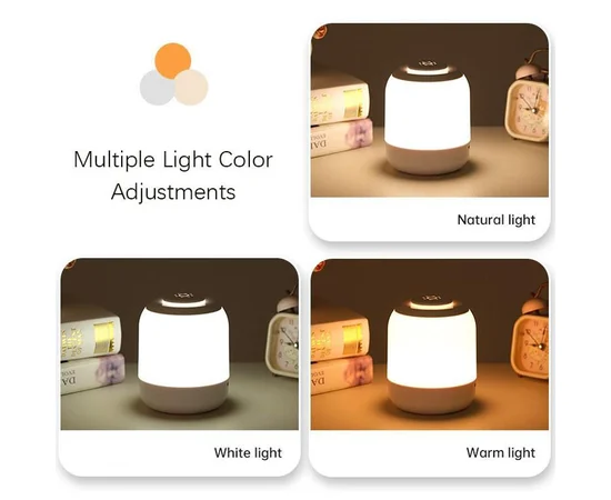 Настольный сенсорный LED светильник 3 colour light MZ-L2701 White