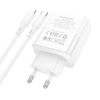 СЗУ Borofone BA75A PD30W+QC3.0 + Type-C + Lightning White