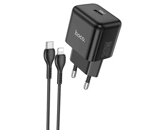 СЗУ Hoco N32 Glory PD30W Type-C to Lightning Black