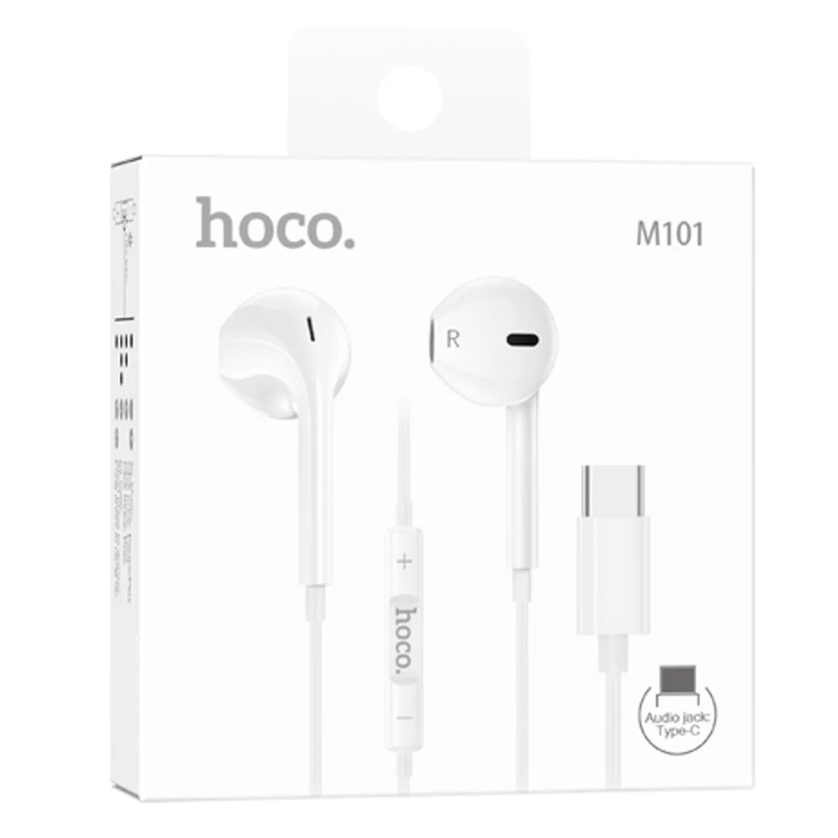 Стерео навушники Hoco M101 Type-C White
