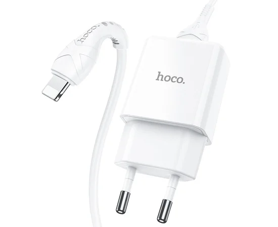 СЗУ Hoco N9 (1USB/2,1A) + Lightning Белый