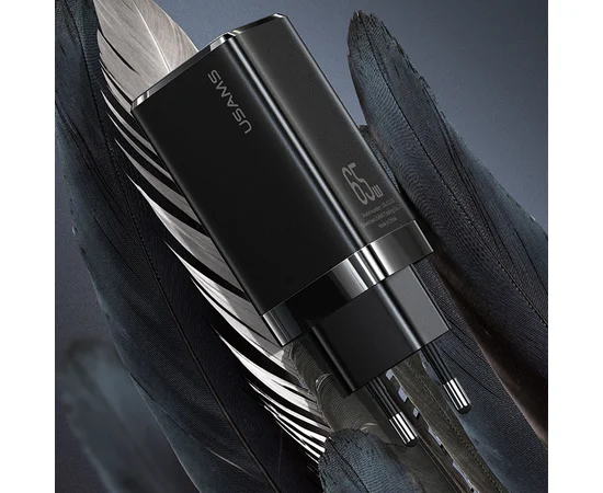 СЗУ USAMS CC110 GaN Mini Fast Charger EU Черный