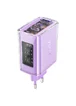 СЗУ Acefast A45 Exploration series PD65W GaN (2*USB-C+USB-A) Purple alfalfa
