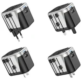 СЗУ Hoco AC5 Level 2USB+Socket Black