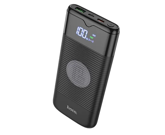 Портативное зарядное устройство Power Bank Hoco J63 "Velocity" PD+QC3.0 с БЗУ 10000 mAh Черный
