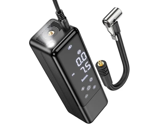 Автомобильный насос Hoco ZP5 May smart air pump Black