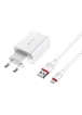 СЗУ Borofone BA21A Long journey QC3.0 (1USB/3A) + MicroUSB Белый