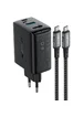 СЗУ Acefast A17 65W GaN multi-function HUB + кабель Type-C to Type-C Black