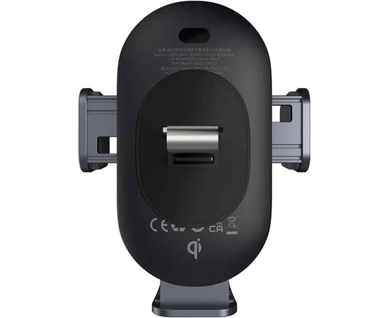 Автодержатель с БЗУ Baseus LightChaser Wireless Charging Electric Car Mount 15W (C40355900121-00) Black