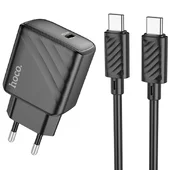 СЗУ Hoco CS22A Value PD30W + Type-C to Type-C Black