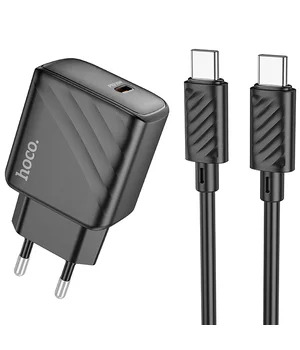 СЗУ Hoco CS22A Value PD30W + Type-C to Type-C Black