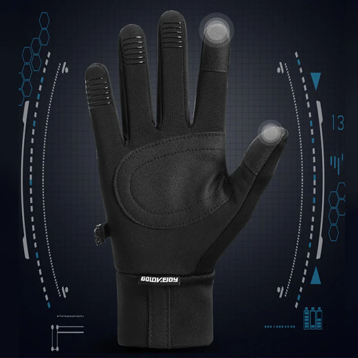 Перчатки сенсорные Golove joy (L) Anti-Slip 2023 Черный