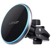 Автодержатель с БЗУ Acefast D3 magnetic wireless Silver