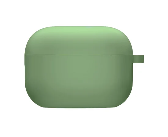Силіконовий футляр з мікрофіброю для навушників Airpods Pro 2 М'ятний / Mint