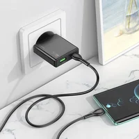 СЗУ Hoco N38 Delgado PD20W+QC3.0 + Type-C to Type-C Black