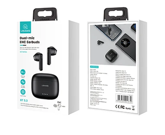 Беспроводные TWS наушники Usams-US14 BT 5.3 Black