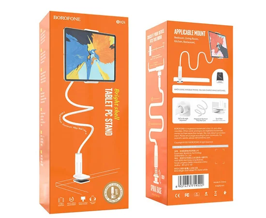 Подставка для телефона Borofone BH24 Bright shell 4-10.6" Белый