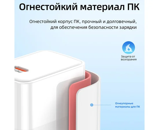 СЗУ Borofone BA77A PD30W+QC3.0 + Type-C + Lightning White