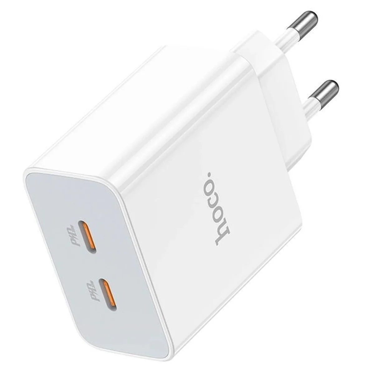 СЗУ Hoco C108A PD 35W (2 Type-C) White