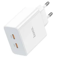 СЗУ Hoco C108A PD 35W (2 Type-C) White