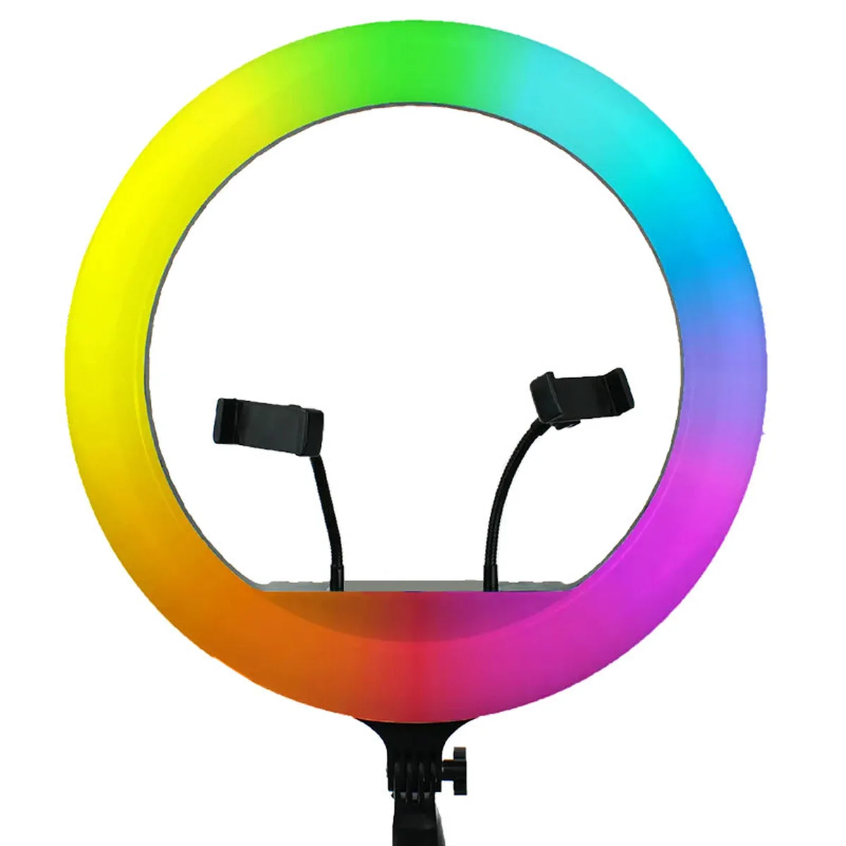 Кільцева світлодіодна лампа RGB Arc Ring 10" + tripod 2.1m Black