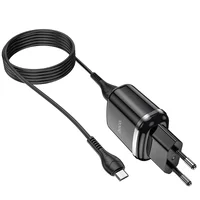 СЗУ Hoco N4 (2USB/2.4A) + MicroUSB Чорний