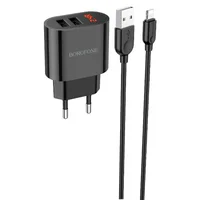 СЗУ Borofone BA63A Richy + Lightning Чорний