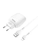 СЗУ Hoco C78A (2USB/2.4A) + Lightning Белый