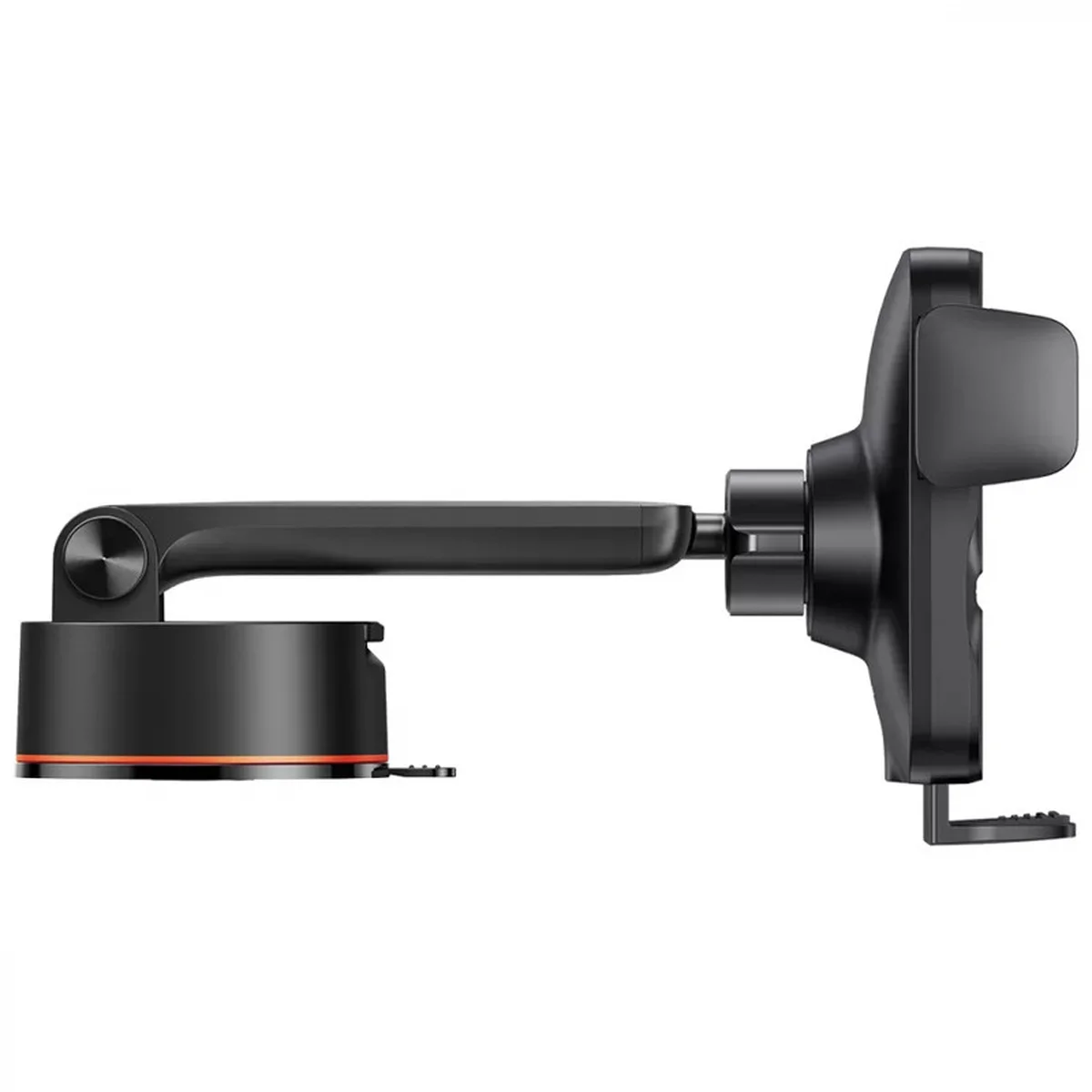 Автоутримувач із БЗУ Baseus Wisdom Auto Alignment (QI 15W) (Suction base) (CGZX000101) Black
