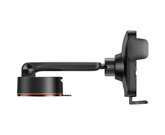 Автодержатель с БЗУ Baseus Wisdom Auto Alignment (QI 15W) (Suction base) (CGZX000101) Black