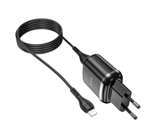СЗУ Hoco N4 (2USB/2.4A) + Lightning Черный