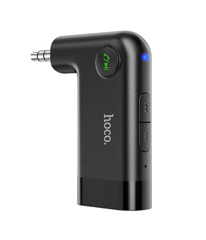 Bluetooth FM Трансмиттер HOCO E53 Dawn Sound, беспроводной Черный