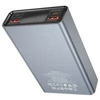 Портативное зарядное устройство Power Bank BOROFONE BJ40 Happy way 65W 15 000 mAh Metal gray