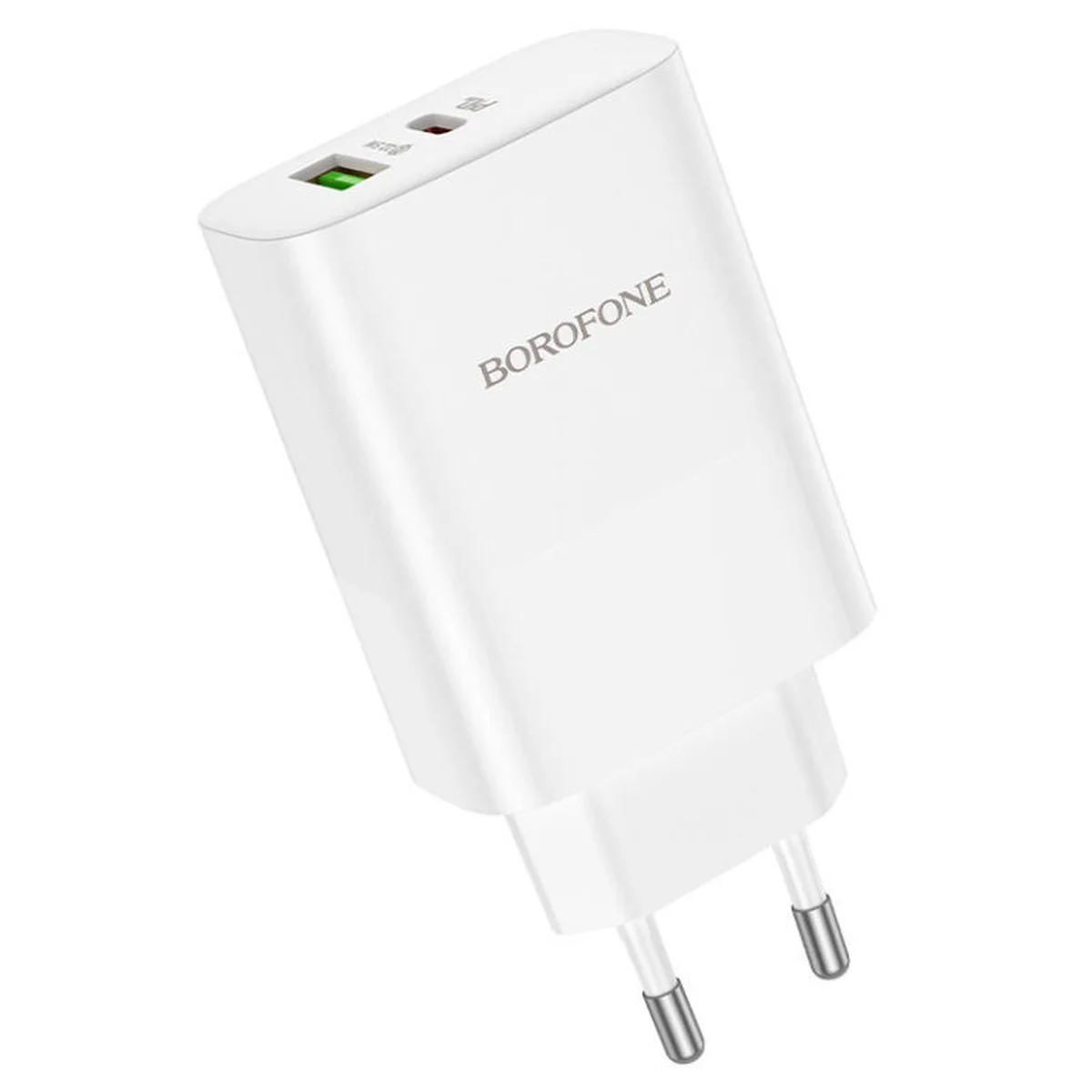 СЗУ Borofone BN10 Sunlight PD65W (1Type-C/1USB) White