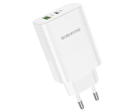 СЗУ Borofone BN10 Sunlight PD65W (1Type-C/1USB) White