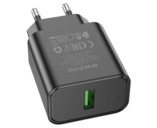 СЗУ Borofone BA72A Spring QC3.0 Black